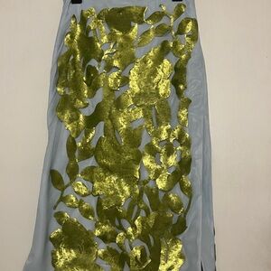 NWT Powder Blue Skirt w/Light Green Sequin design